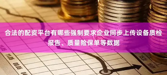 合法的配资平台有哪些强制要求企业同步上传设备质检报告、质量险保单等数据